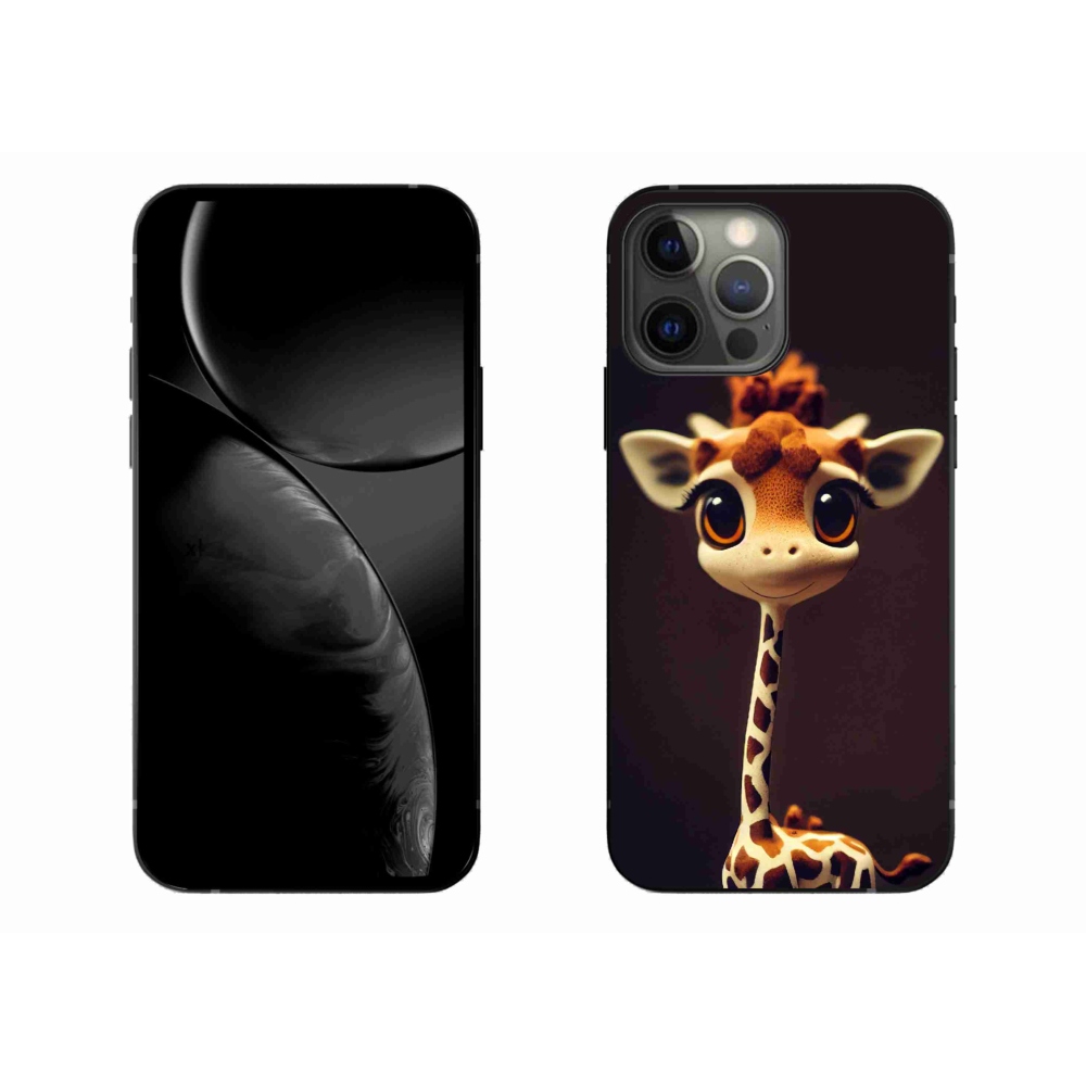 Zselés borítás mmCase iPhone 13 Pro Max készülékhez - kis zsiráf