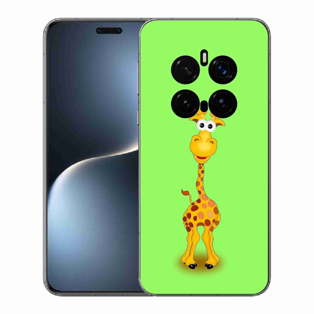Zselés borítás mmCase a Honor Magic 7 Pro 5G számára - rajzfilm zsiráf