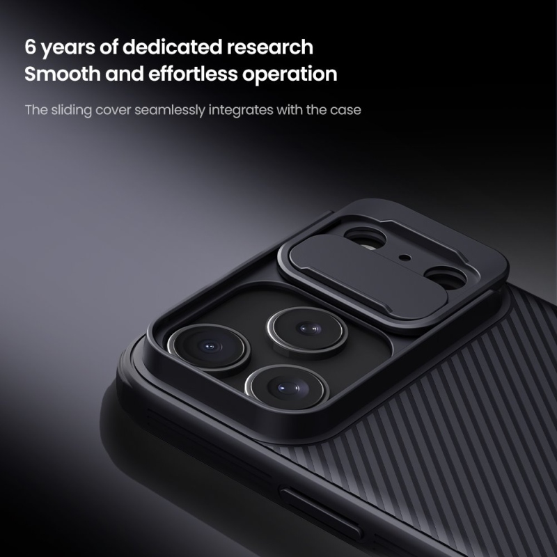 Nillkin CamShield PRO hátlap Apple iPhone 17 Pro Max készülékhez Fekete