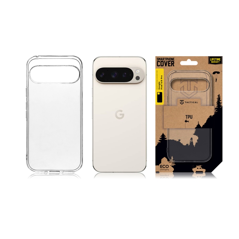 Taktikai TPU borítás a Google Pixel 9/9 Pro számára Átlátszó