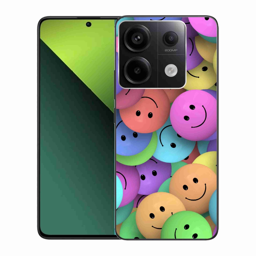 Gél borítás mmCase a Xiaomi Redmi Note 13 Pro 5G/Poco X6 5G számára - színes smiley-kkal