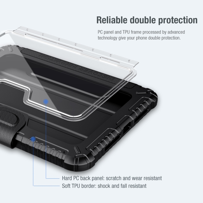 Nillkin Bumper PRO védőállvány tok iPad Mini 6 2021/Mini 7 2024 Fekete