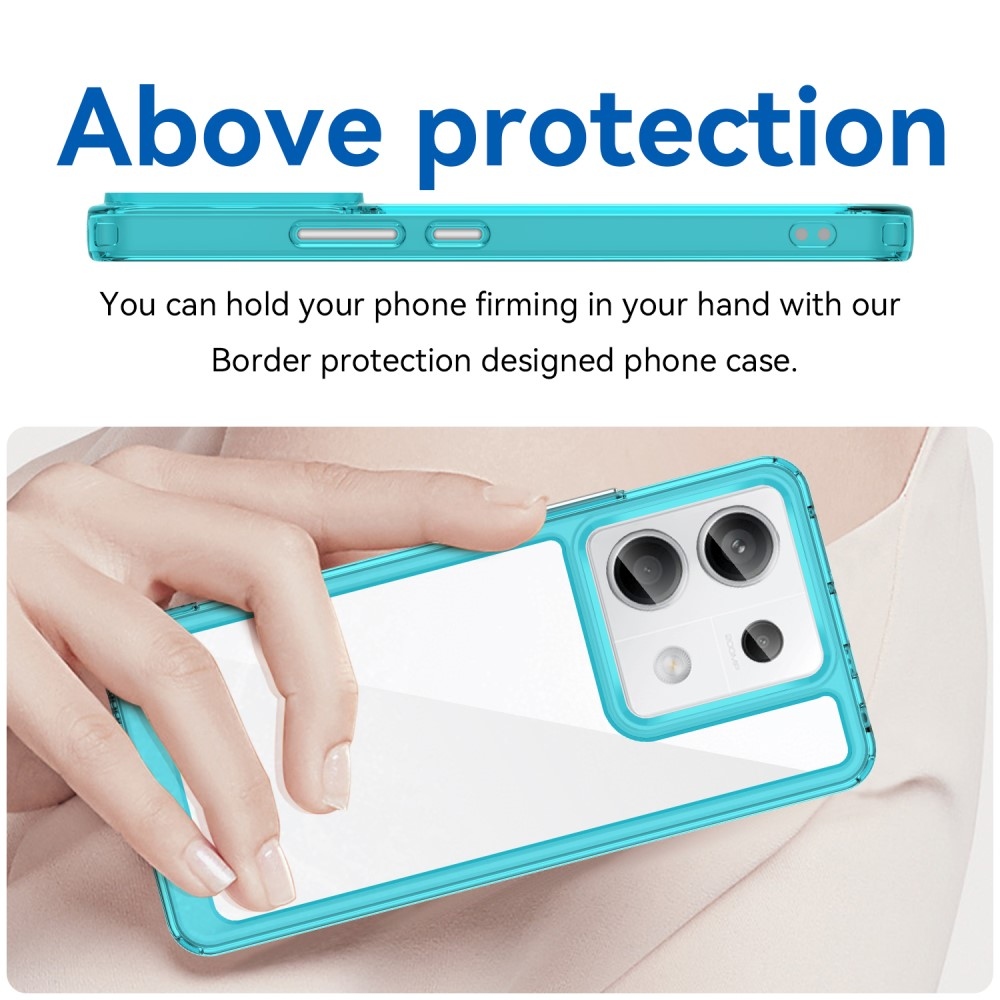 Gél tok rögzített hátlappal Xiaomi Redmi Note 13 Pro 5G/Poco X6 5G - világoskék