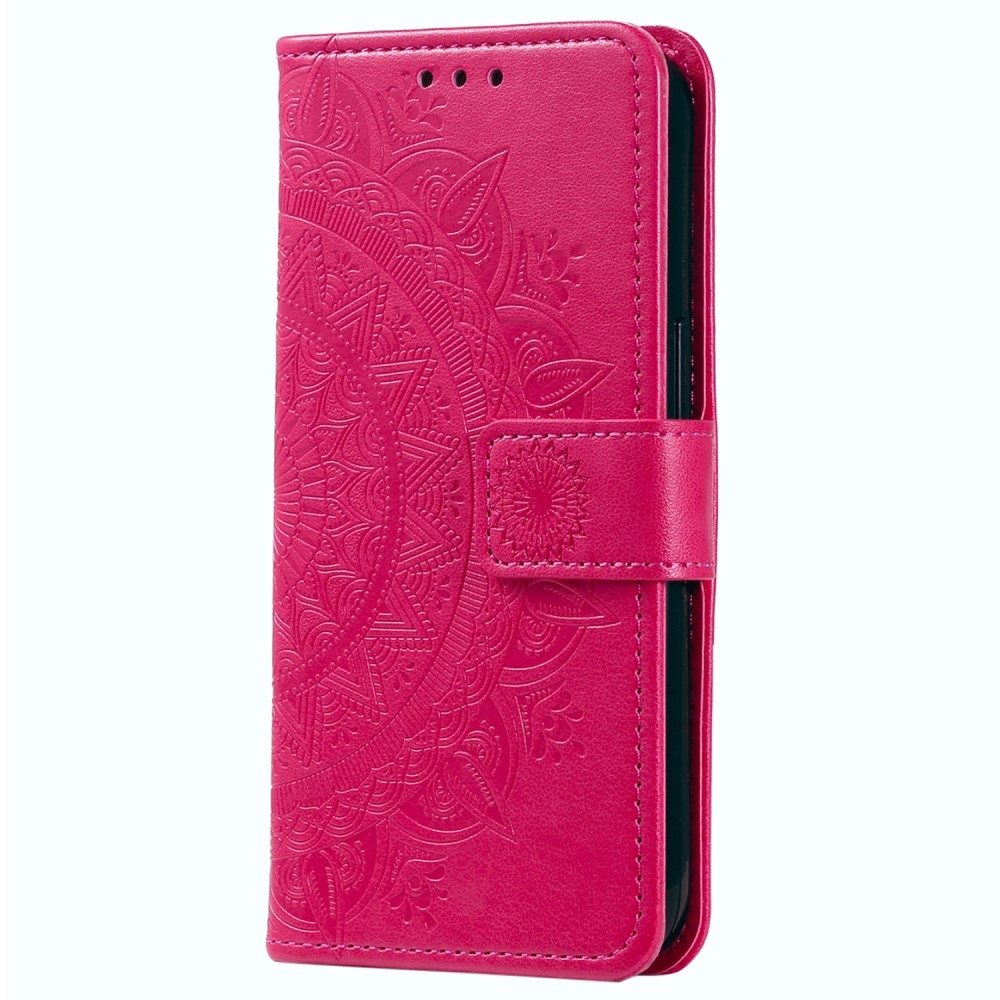 Mandala könyv tok a Xiaomi Redmi Note 14-hez - rózsaszínű