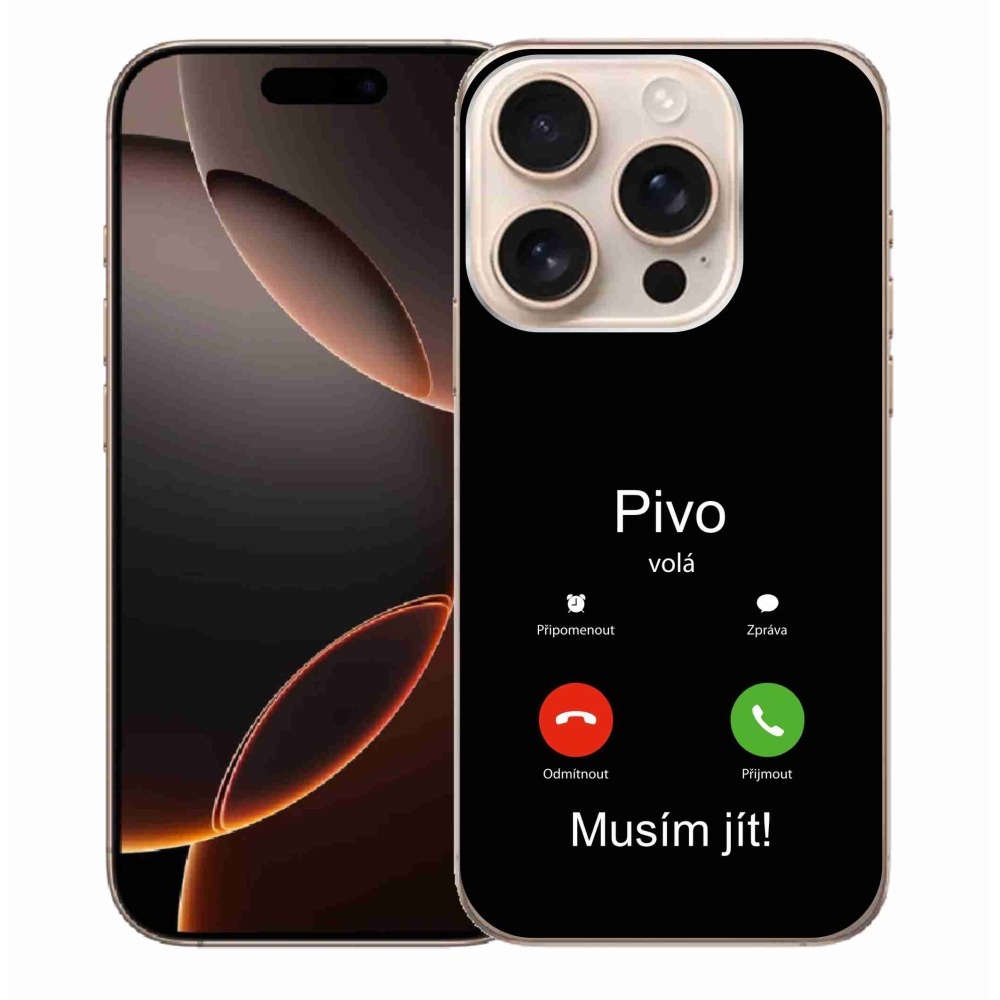Gél borítás mmCase iPhone 16 Pro Max készülékhez - sörhívások fekete háttérrel
