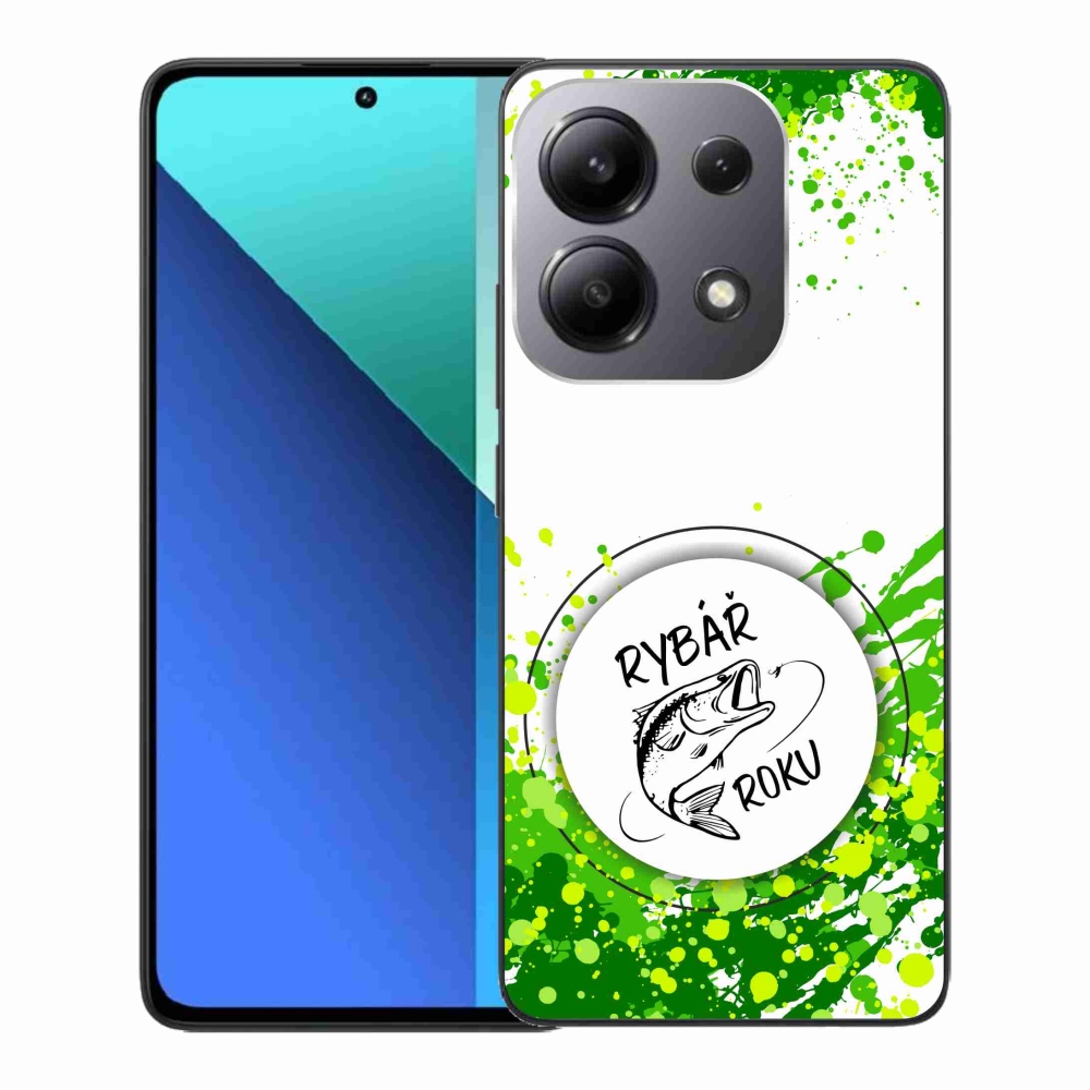 Gél borító mmCase a Xiaomi Redmi Note 13-hoz - az év halászának fehér háttere