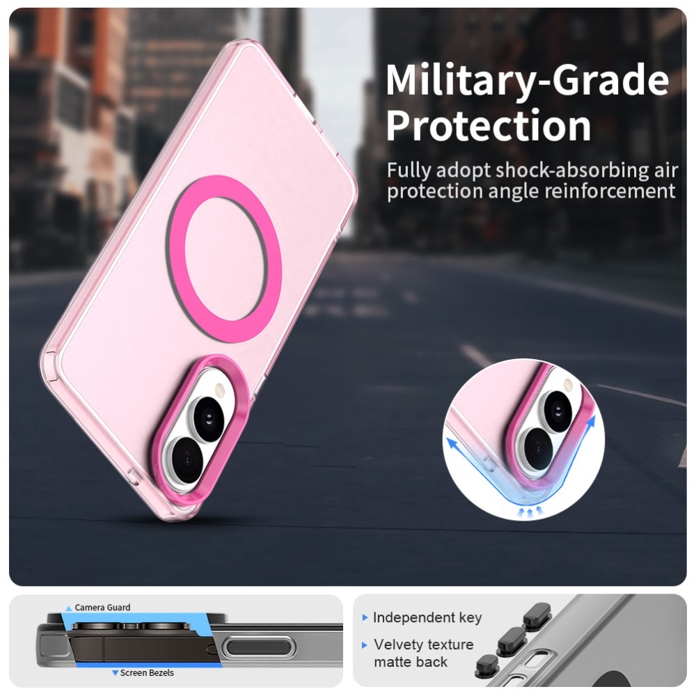 Candy zselés tok MagSafe-val a Samsung Galaxy S25 Edge készülékre - rózsaszín