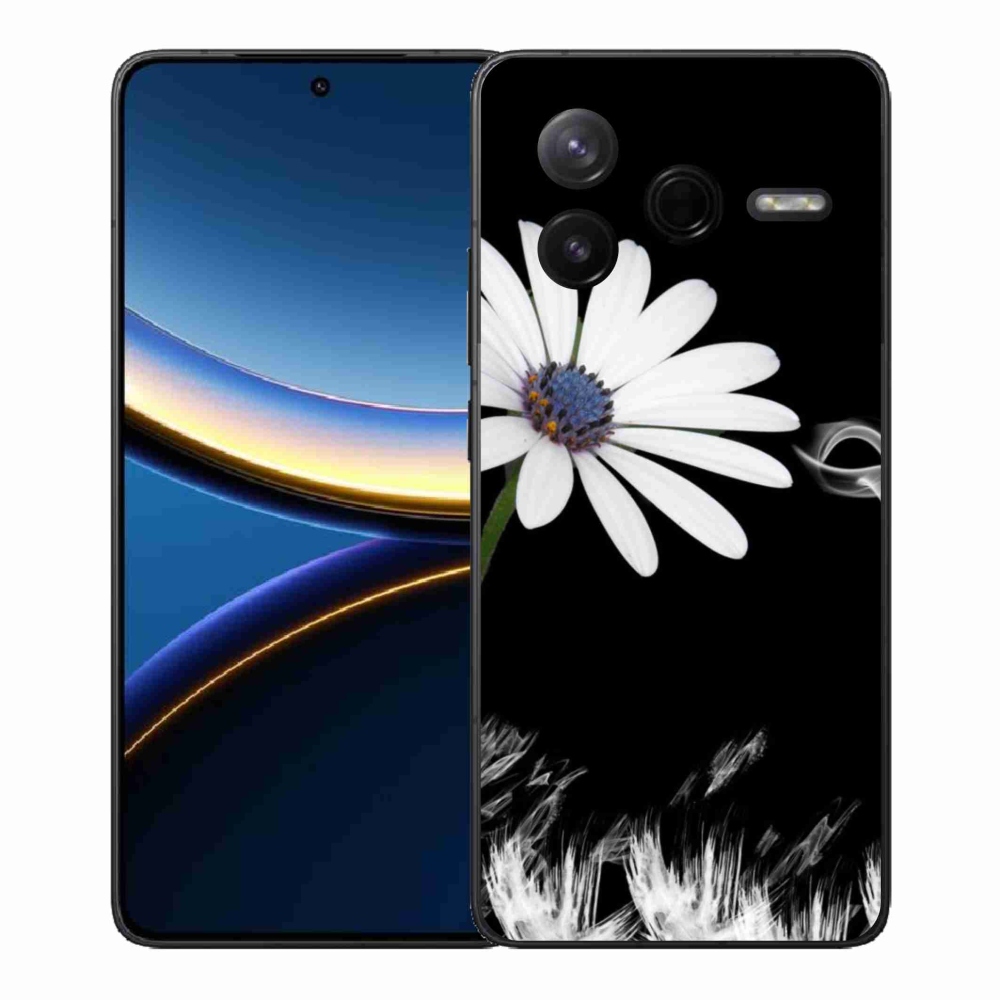 Gél borítás mmCase a Xiaomi Poco F7 Pro számára - fehér virág