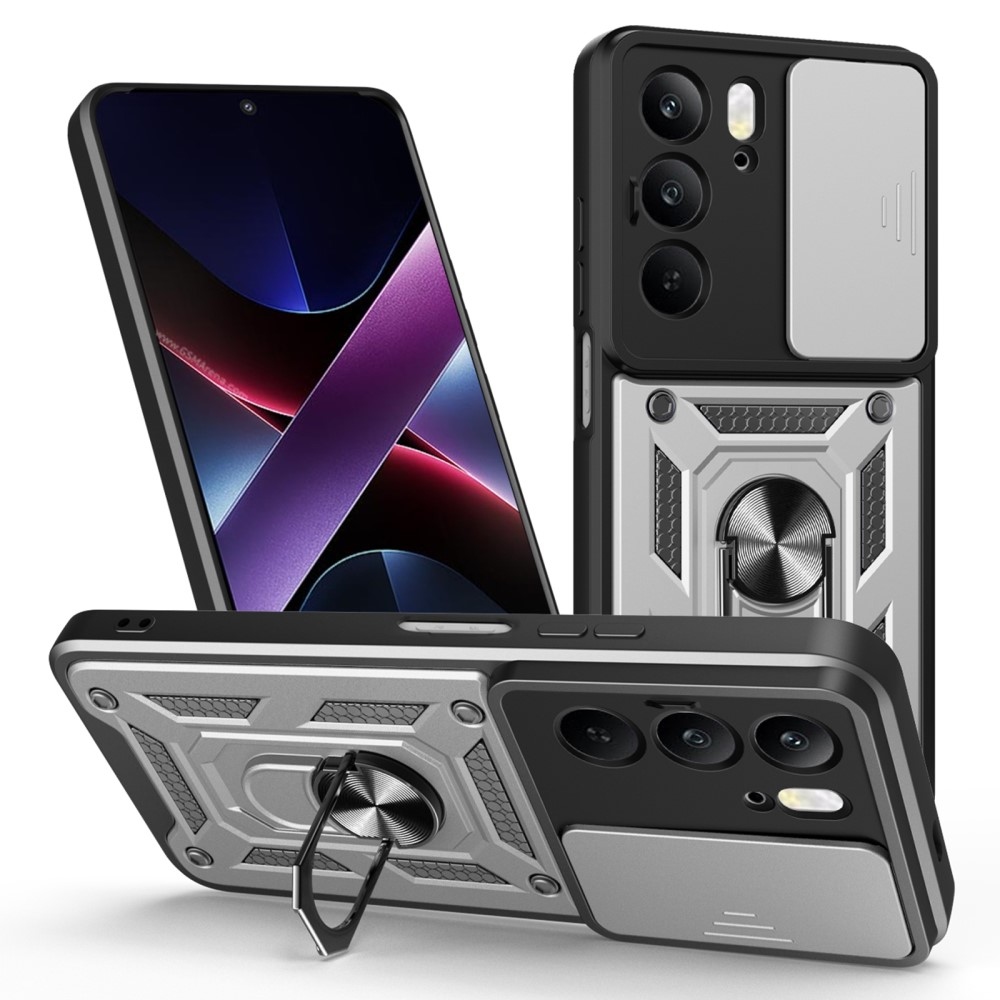 Csúszásálló borítás Realme 14x 5G/Realme C75 készülékhez - ezüst