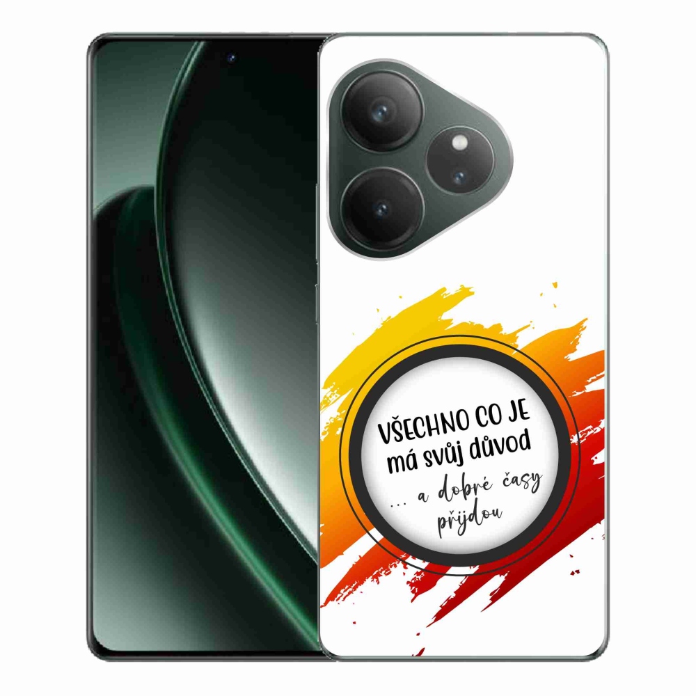 Gél borítás mmCase a Realme GT 6 5G/GT 6T 5G - idézet 3 fehér háttérrel