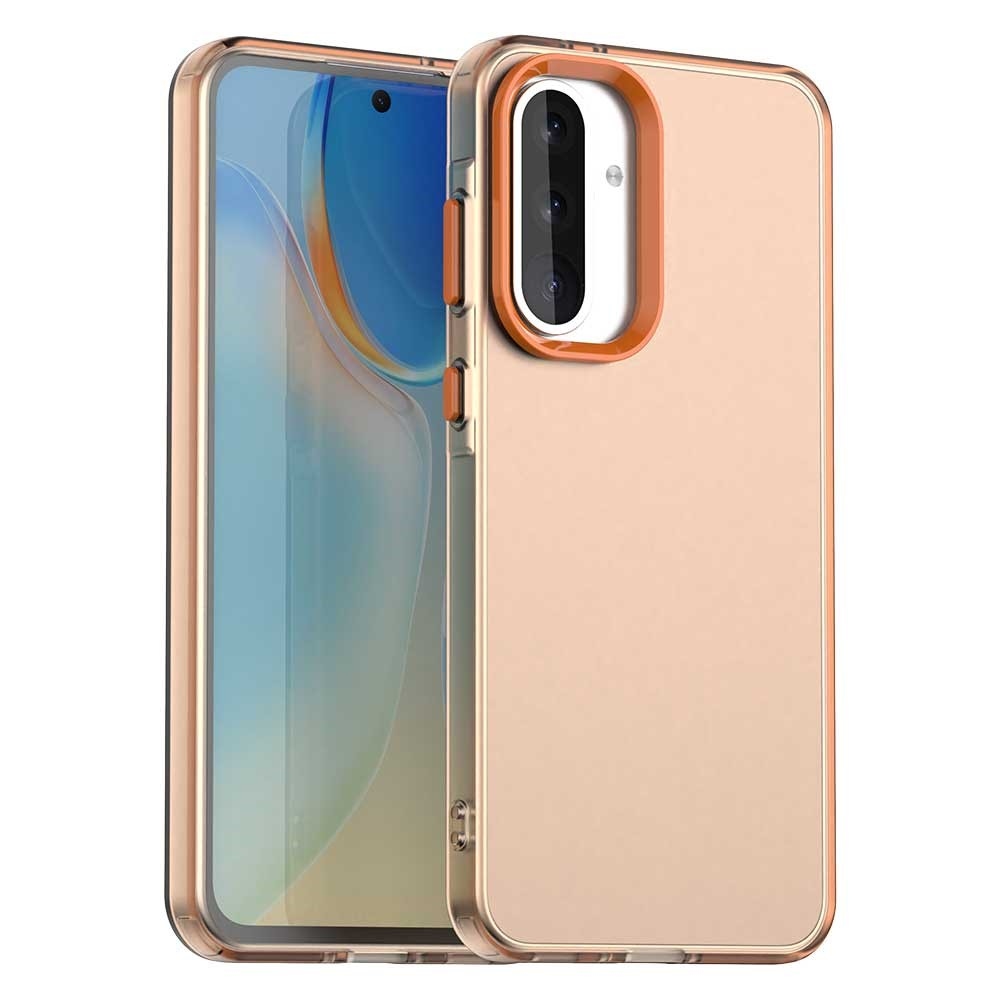 Candy matt zselés tok Samsung Galaxy A36 5G/A56 5G - narancssárga színben