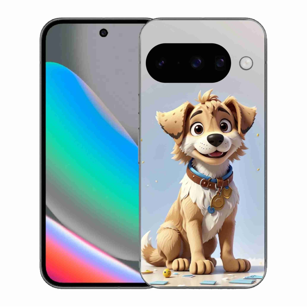 Gél borítás mmCase a Google Pixel 10 számára - rajzfilm kiskutya