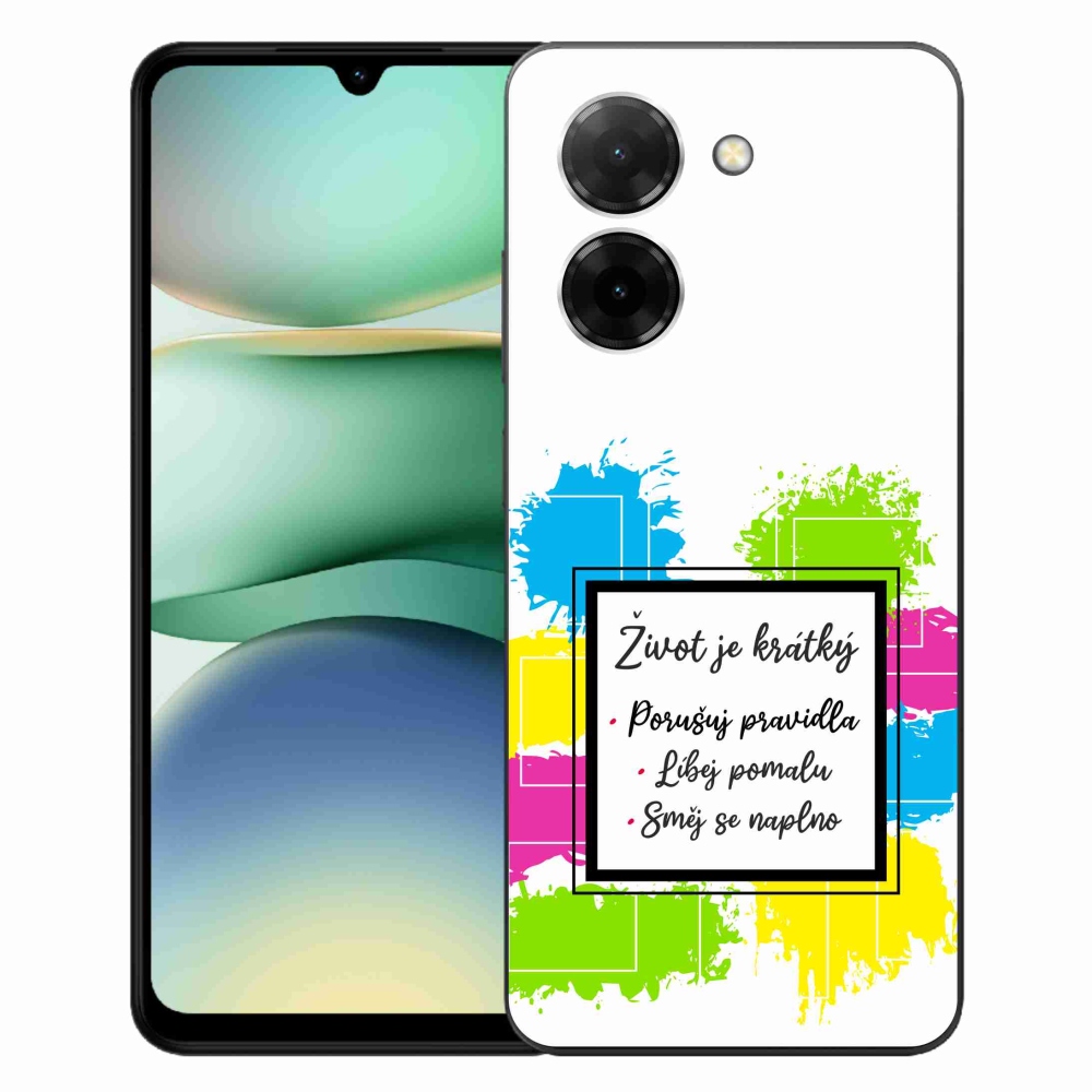 Gél borítás mmCase a Xiaomi Redmi A5 (171.7x77.8x8.3mm) - idézem 5 fehér háttérrel