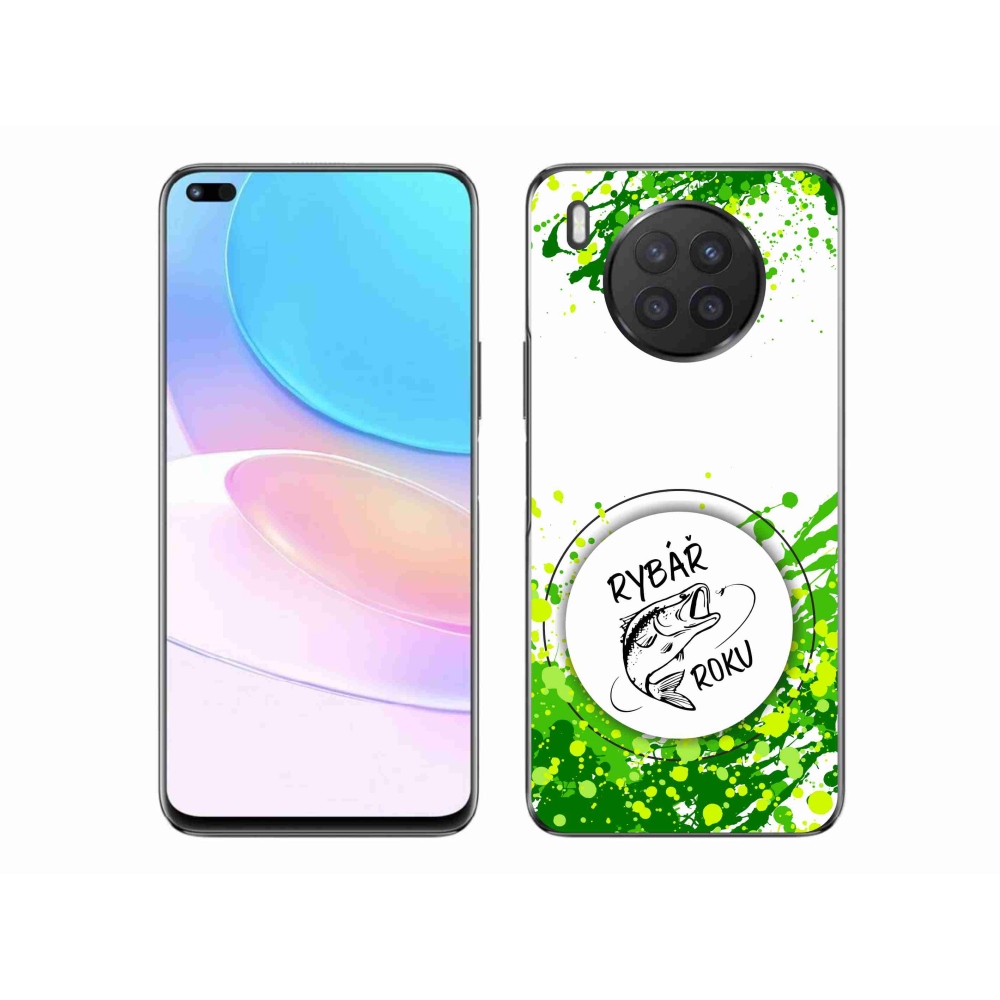 Gél borító mmCase a Huawei Nova 8i - az év horgásza fehér háttérrel