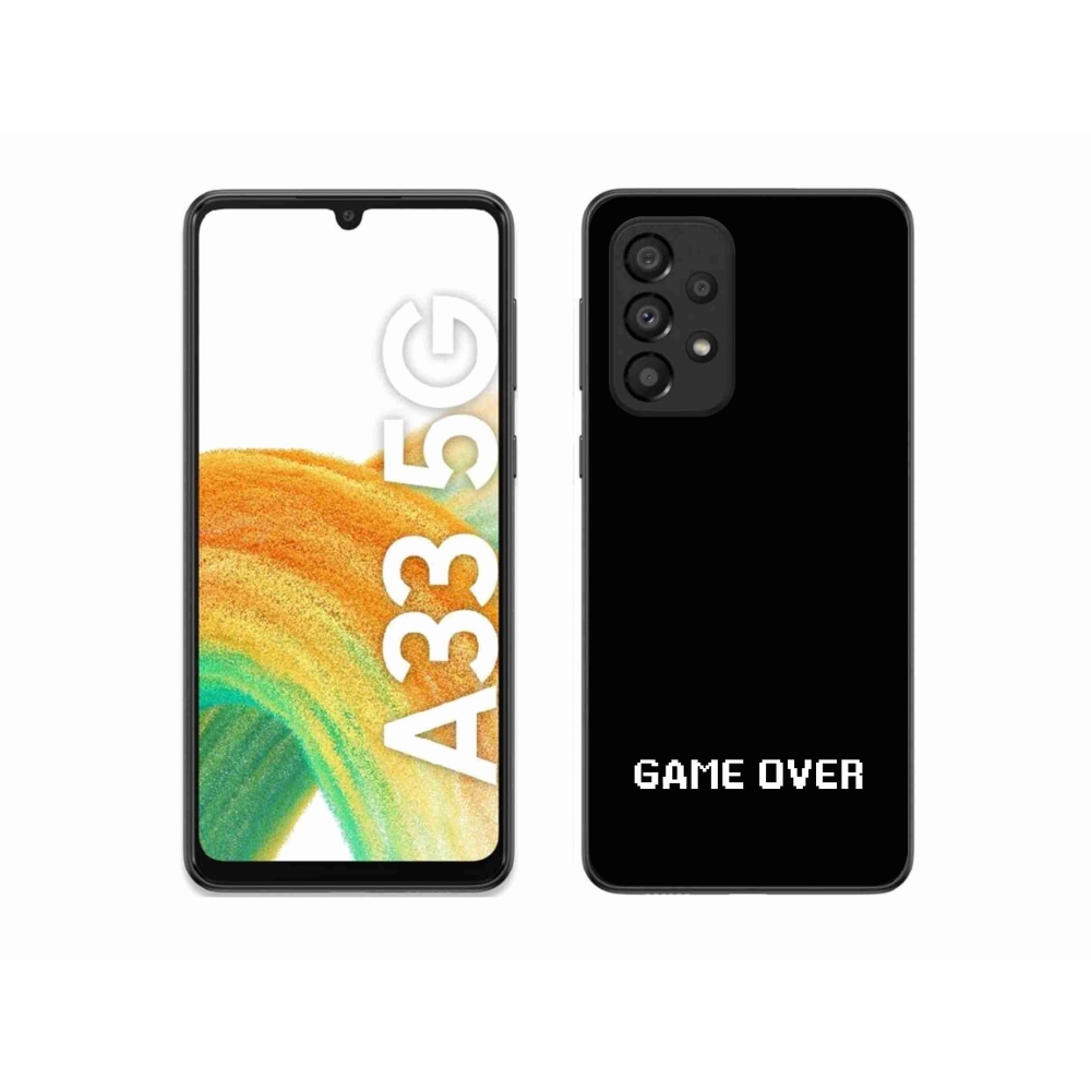 Gél borítás mmCase Samsung Galaxy A33 5G - játék fekete háttérrel