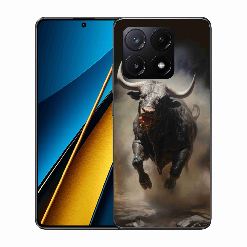 Gél borítás mmCase a Xiaomi Poco X6 Pro 5G számára - dühös bika