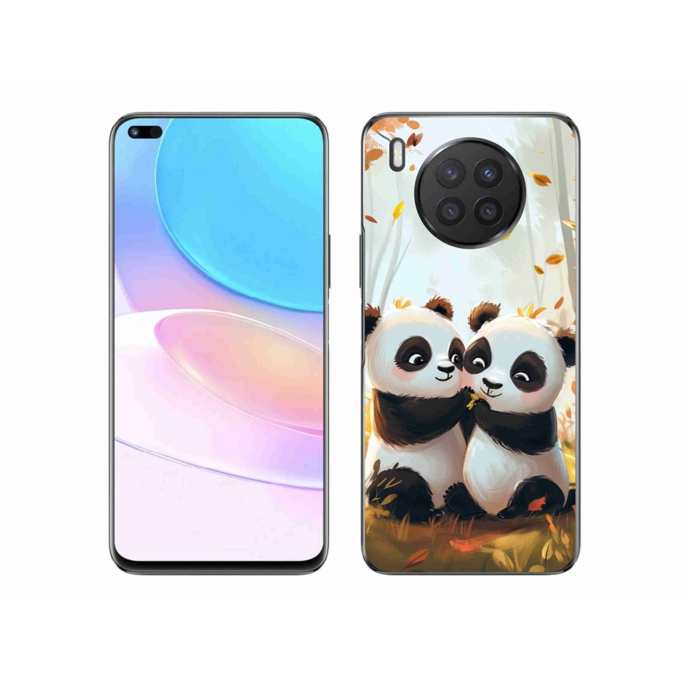 Gél borító mmCase a Huawei Nova 8i készülékhez - pandák