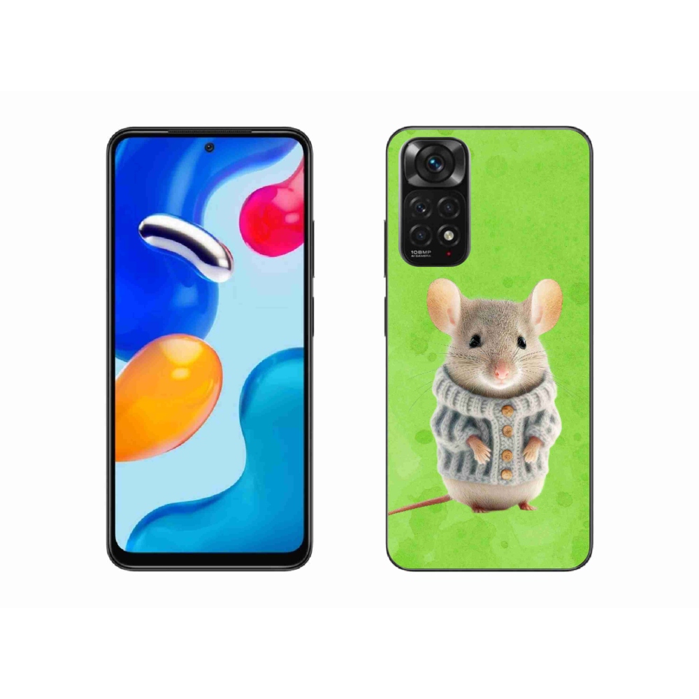 Gél borítás mmCase a Xiaomi Redmi Note 11S 4G - egér pulóverben