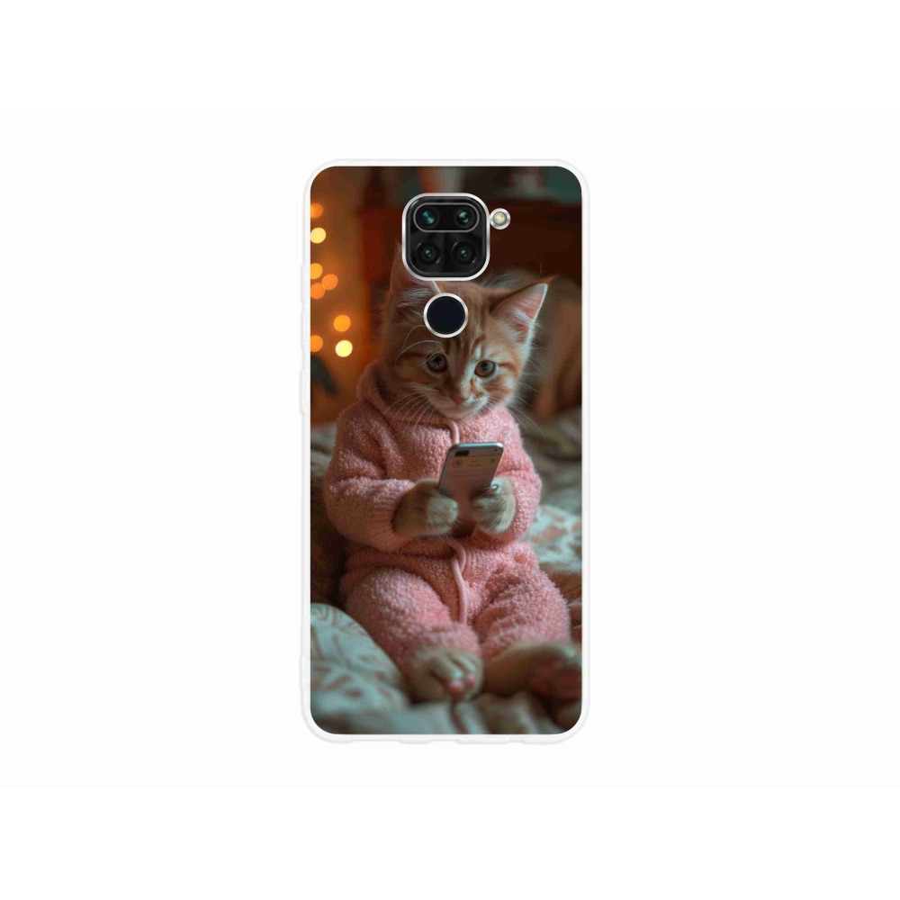 Gél borító mmCase a Xiaomi Redmi Note 9-hez - baba a mobillal