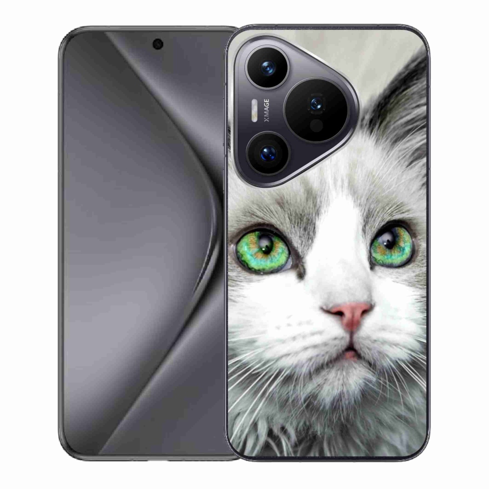 Gél borító mmCase a Huawei Pura 70 készülékhez - macskaszemmel nézet