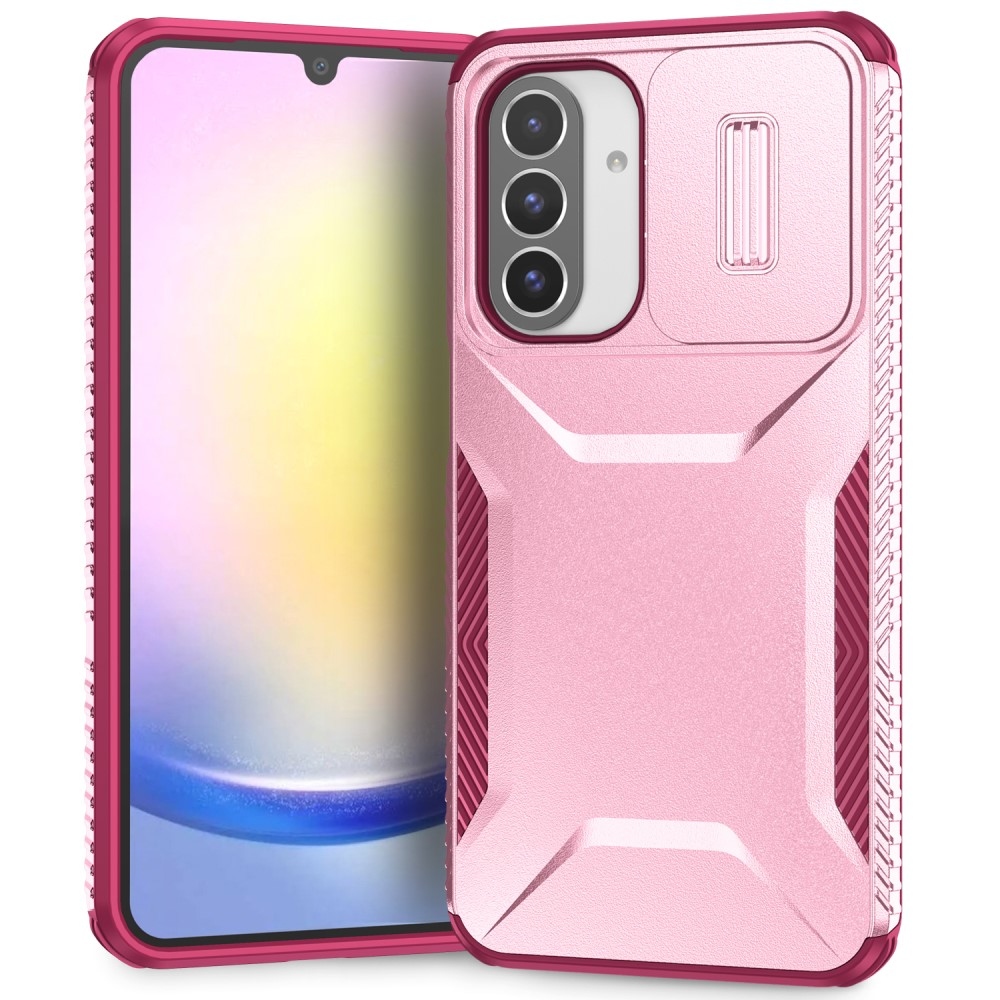 Csúszik tartós borítás Samsung Galaxy A26 5G - rózsaszín / bordó