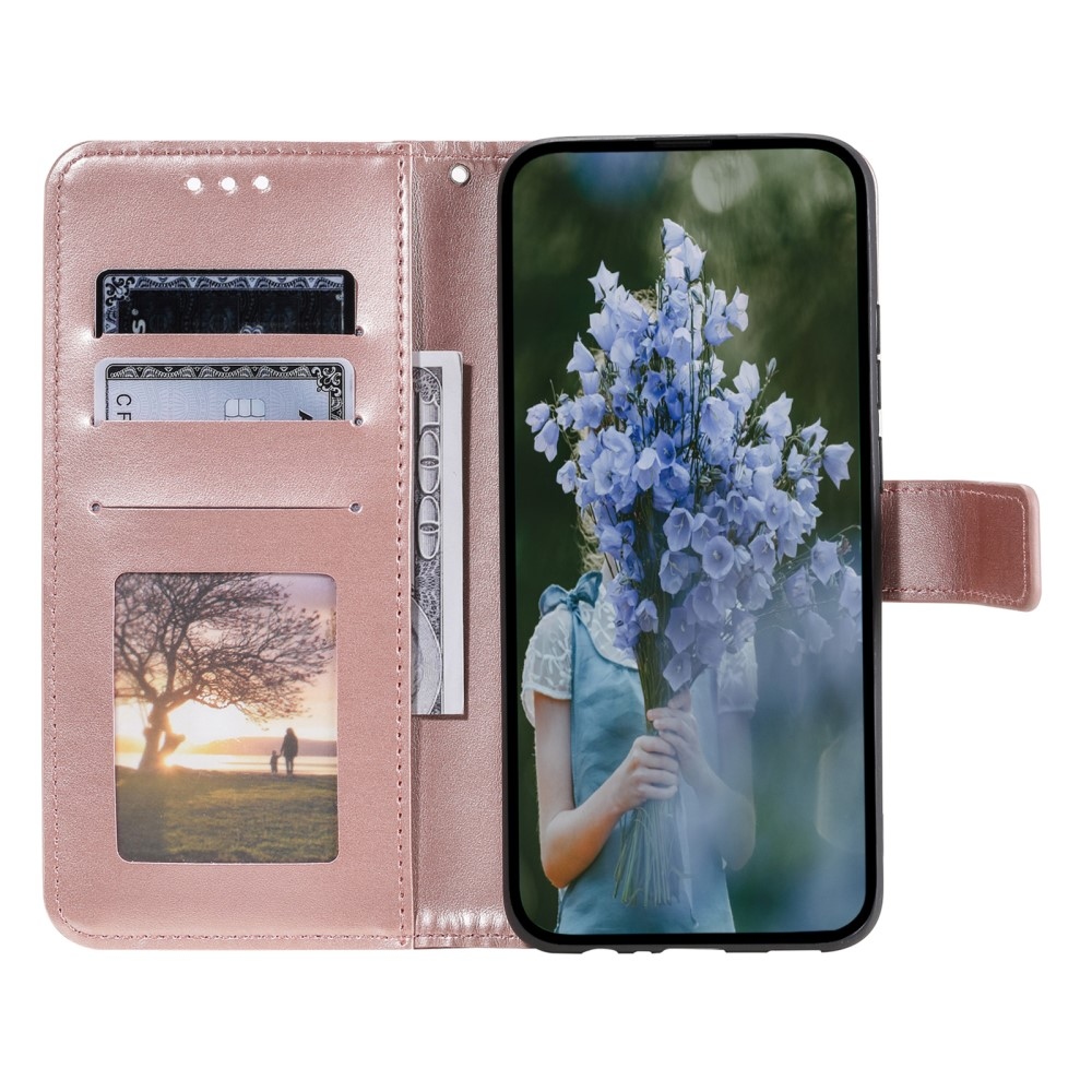 Mandala könyv tok Samsung Galaxy A06 4G - rózsa arany