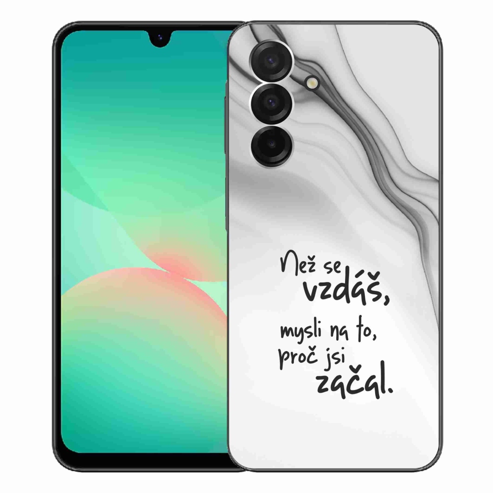 Gél borító mmCase Samsung Galaxy A26 5G - idézet 2 fehér háttér
