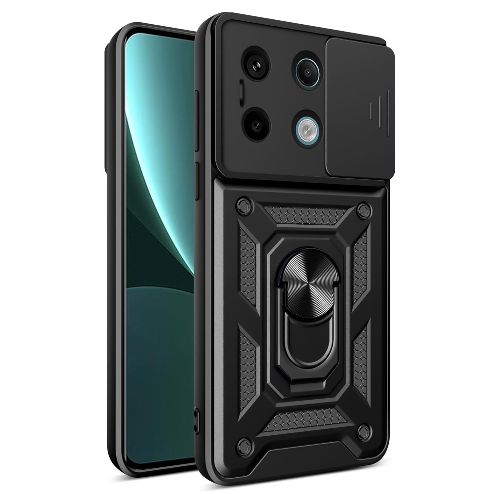 Tartós csúszásbiztos borító Xiaomi Redmi Note 13 Pro 5G/Poco X6 5G - fekete