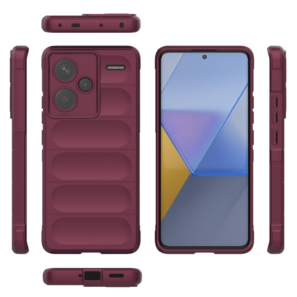 Rugg tartós zselés tok Xiaomi Redmi Note 13 Pro+ 5G - bordó színben