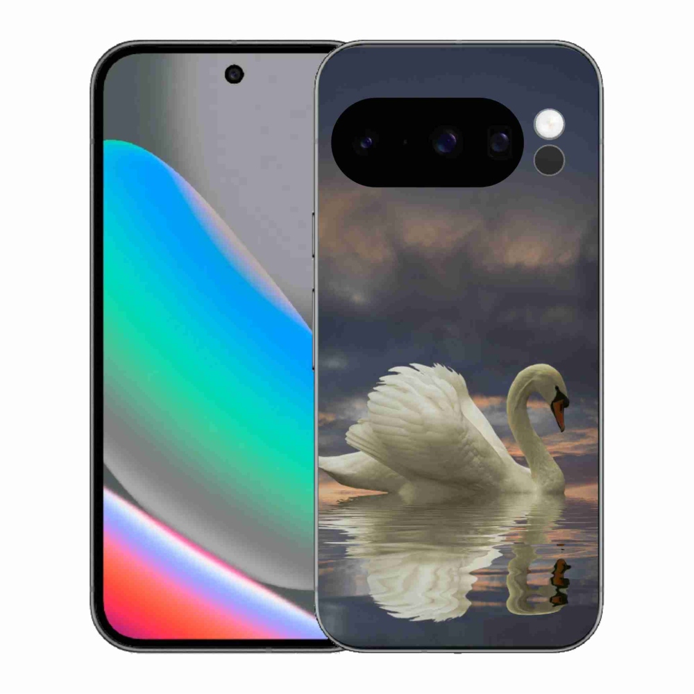 Zselés borítás mmCase a Google Pixel 10 Pro számára - hattyú