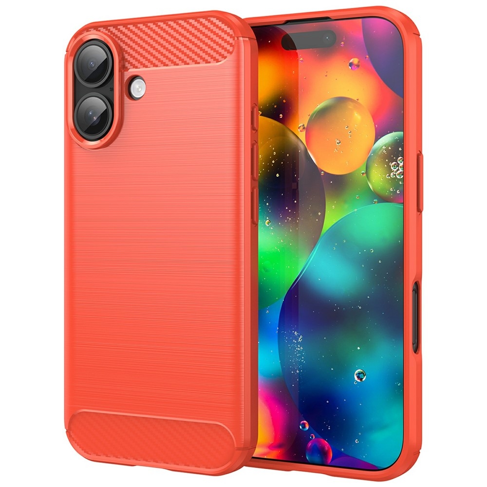 Szénálló zselés tok iPhone 17 készülékhez - piros