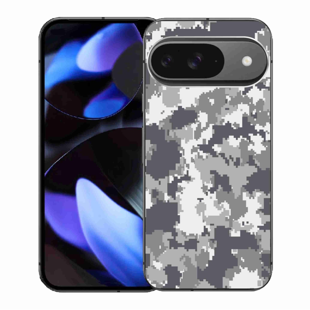 Zselés borítás mmCase a Google Pixel 9/9 Pro készülékhez - álcázó minta 2