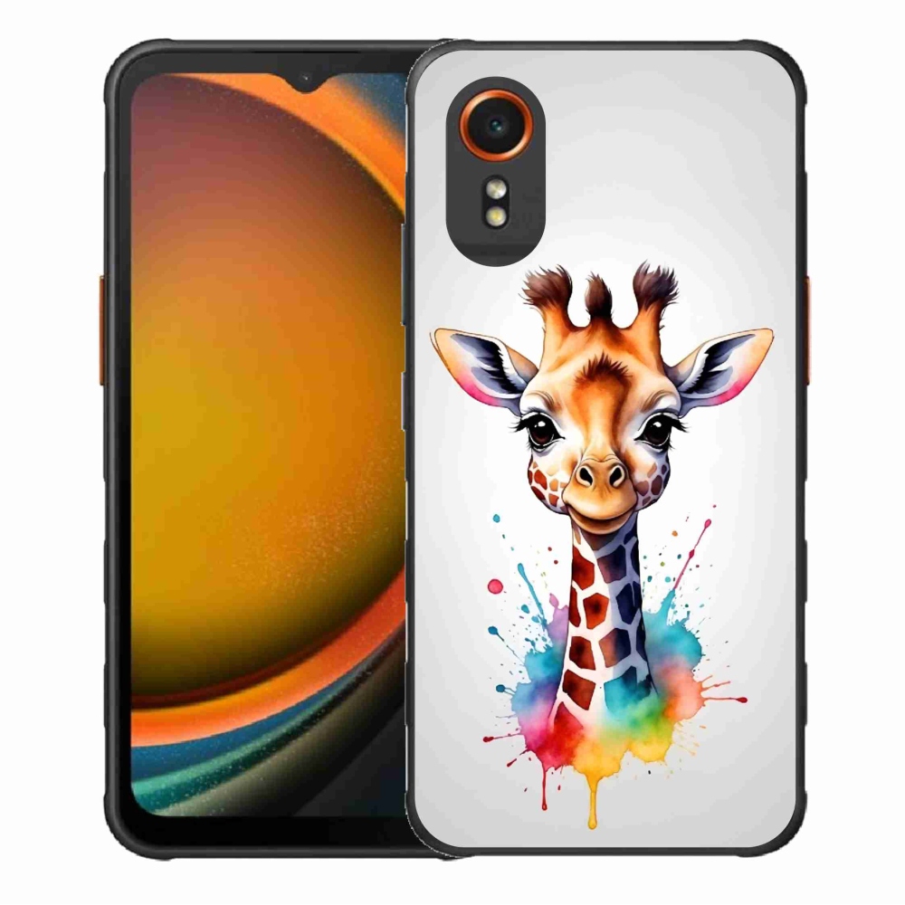 Zselés borítás mmCase Samsung Galaxy Xcover 7 - zsiráf 1