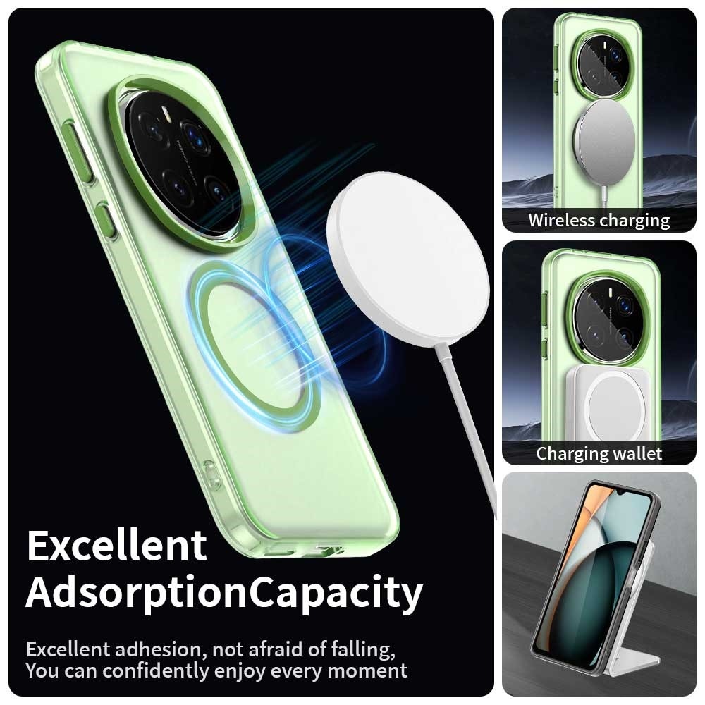 Candy zselés tok MagSafe-val a Honor Magic 7 Pro 5G készülékhez - zöld