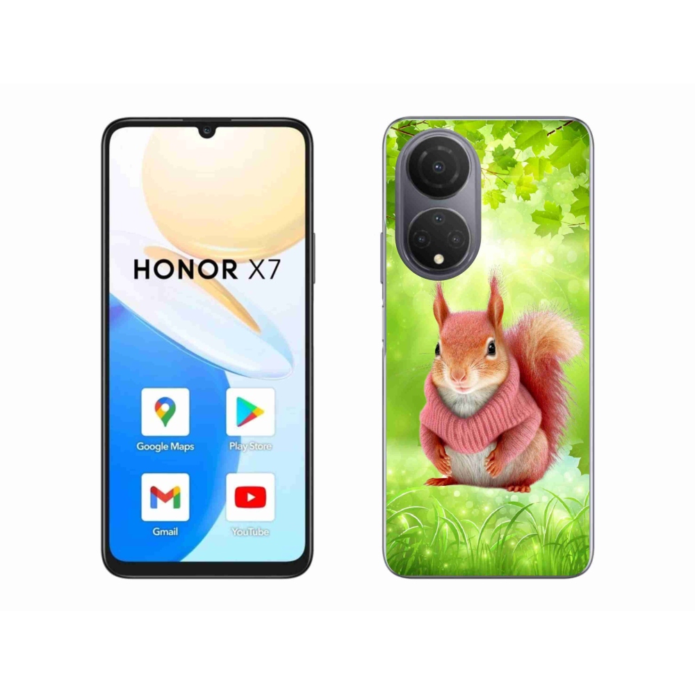 Zselés borítás mmCase a Honor X7-hez - mókus pulóverben