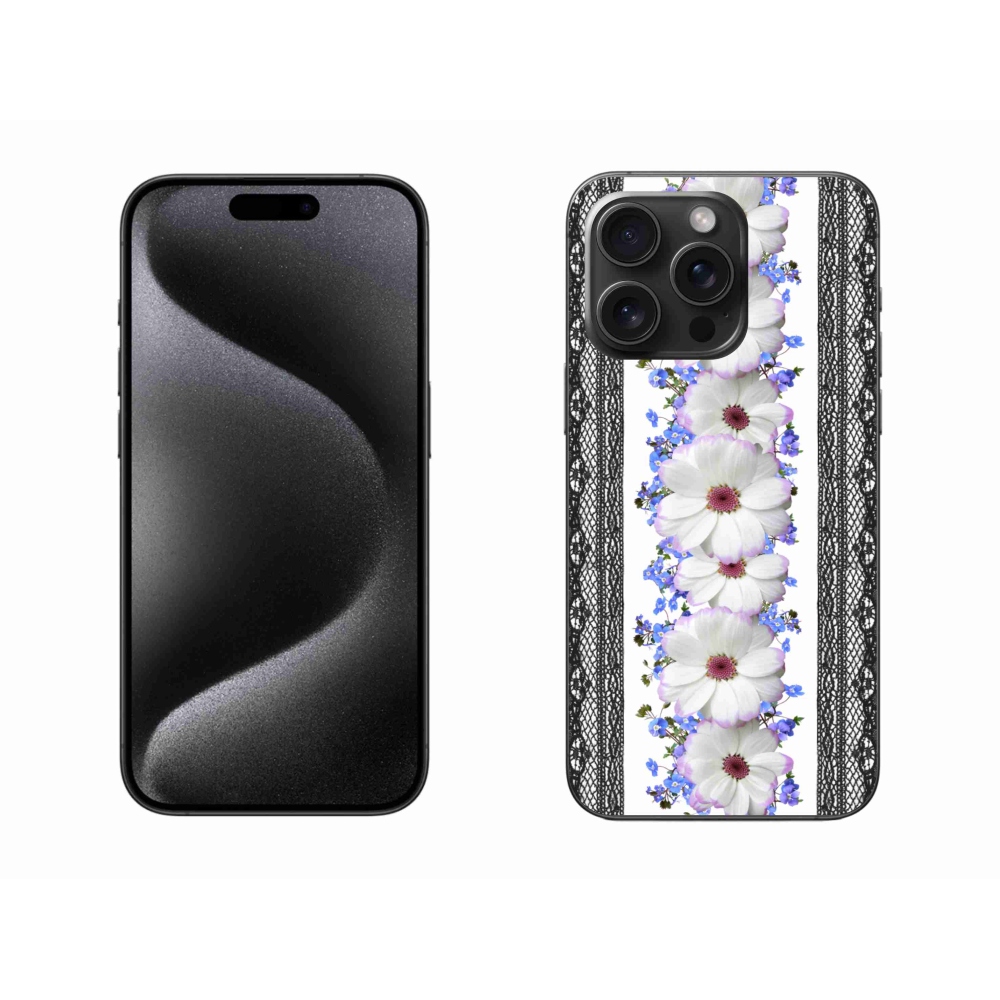 Zselés borítás mmCase iPhone 15 Pro Max készülékhez - virágok 8