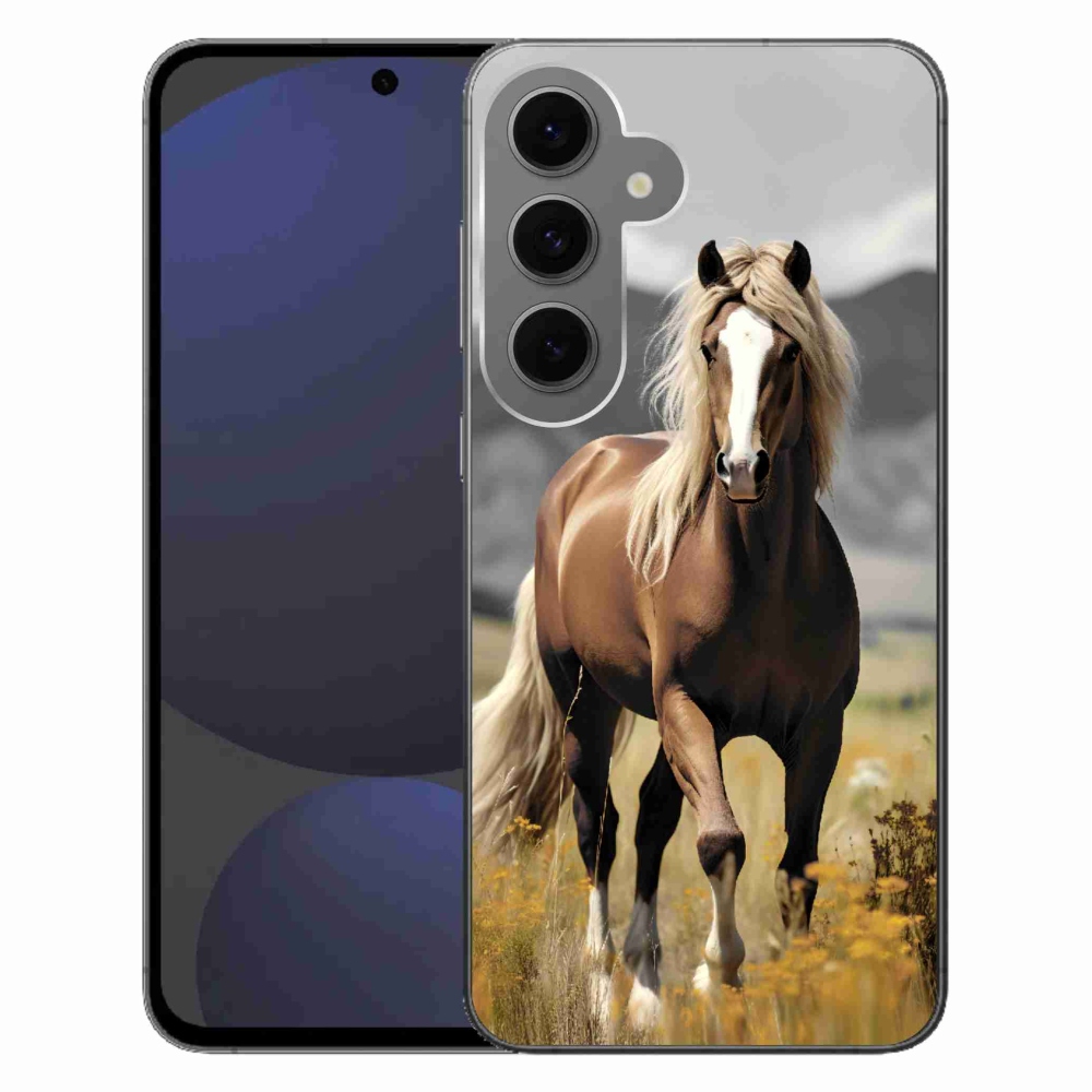 Zselés borítás mmCase Samsung Galaxy S24 FE - barna ló 1