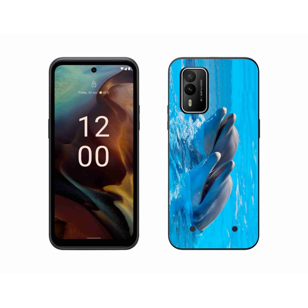 Zselés borítás mmCase a Nokia XR21 készülékhez - delfinek