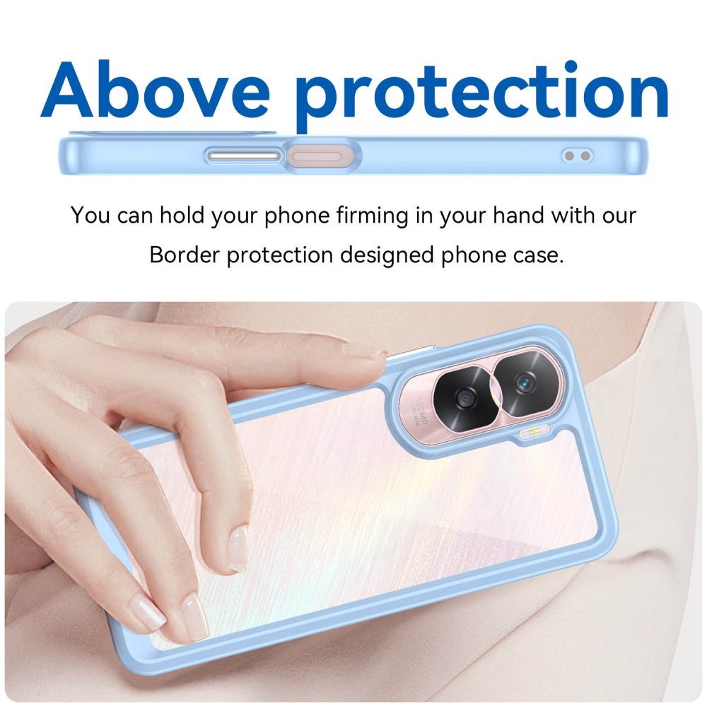 Gél tok fix hátlappal Honor 90 Lite készülékhez - kék