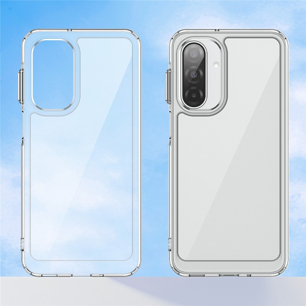 Gél tok kemény hátlappal a Samsung Galaxy A17 5G készülékhez - átlátszó