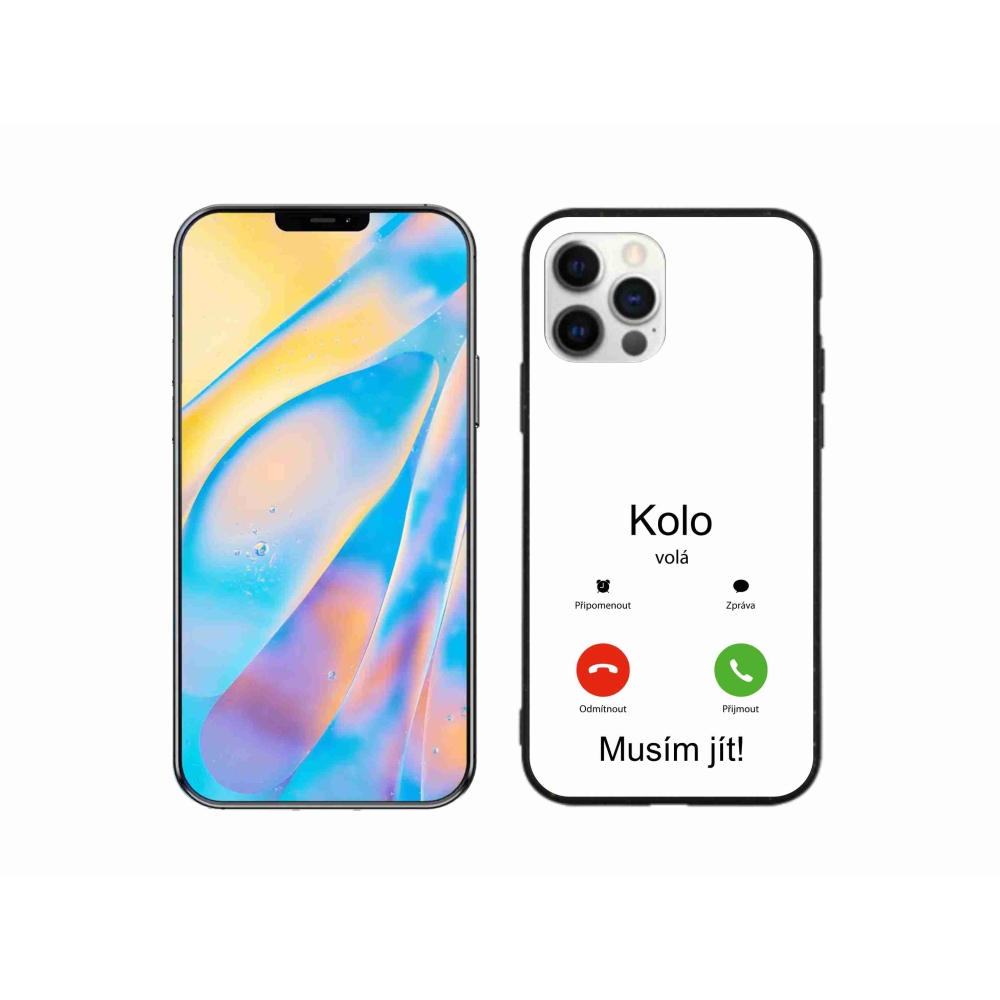 Gél borító mmCase iPhone 12 készülékhez - a kerék hívja a fehér hátteret
