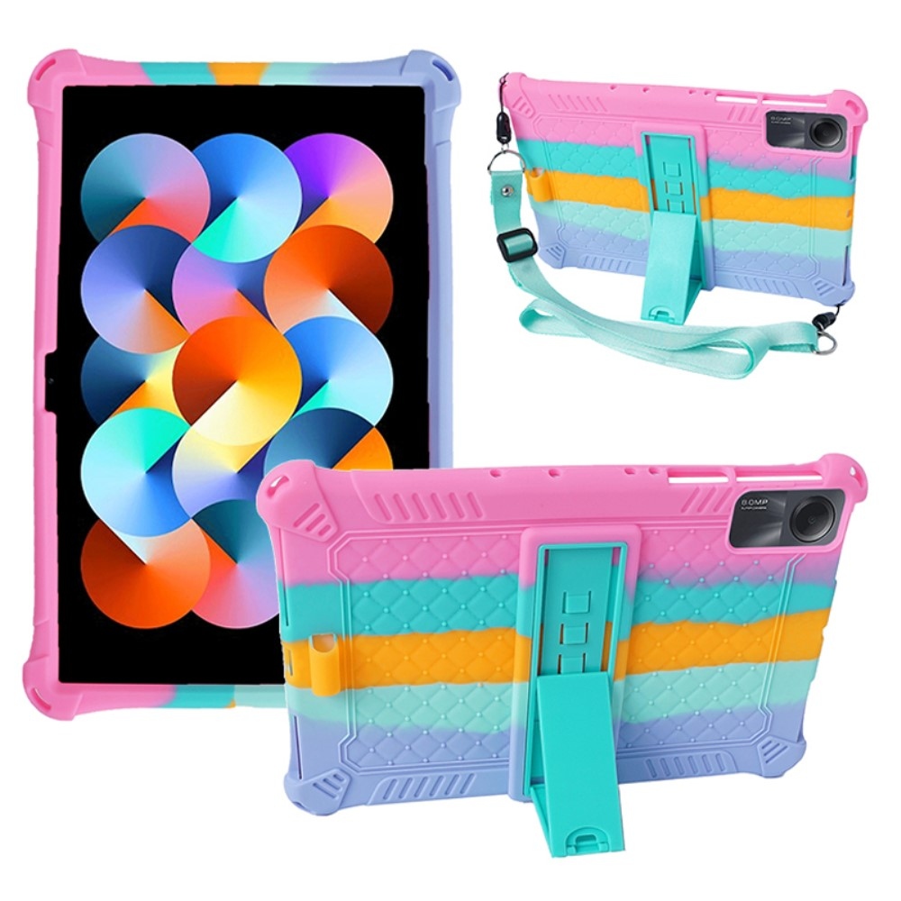 Szilikon borító pánttal Xiaomi Redmi Pad SE-hez - szín/rózsaszín