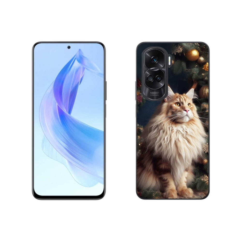 Zselés borítás mmCase a Honor 90 Lite-hoz - macska a fánál