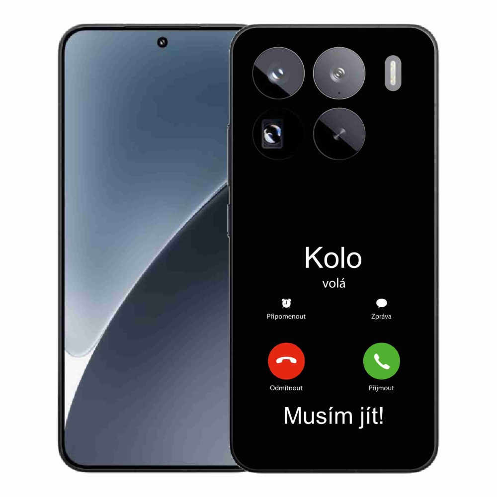 Gél borító mmCase a Xiaomi 15 Pro - a kerék hívja a fekete háttér