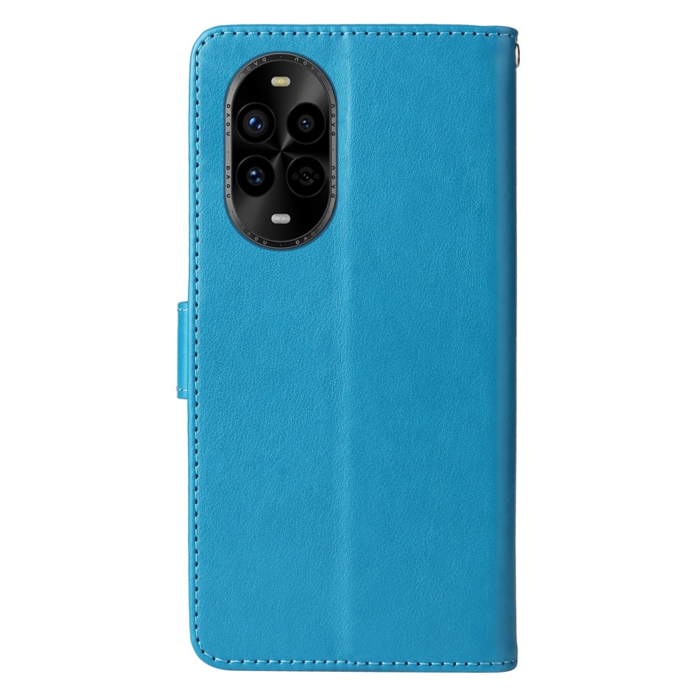 Virágos könyv tok a Huawei Nova 13 Pro 5G számára - kék