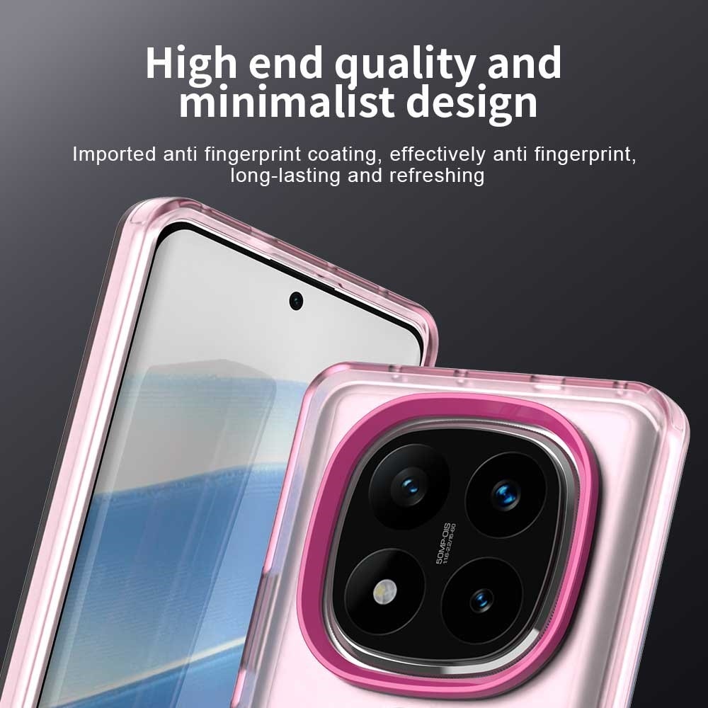Candy zselés tok MagSafe-val Xiaomi Redmi Note 14 Pro 5G/Poco X7 5G - rózsaszínű