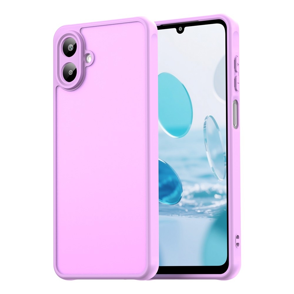 Gél tok kemény hátlappal a Samsung Galaxy A07 4G készülékre - világos lila