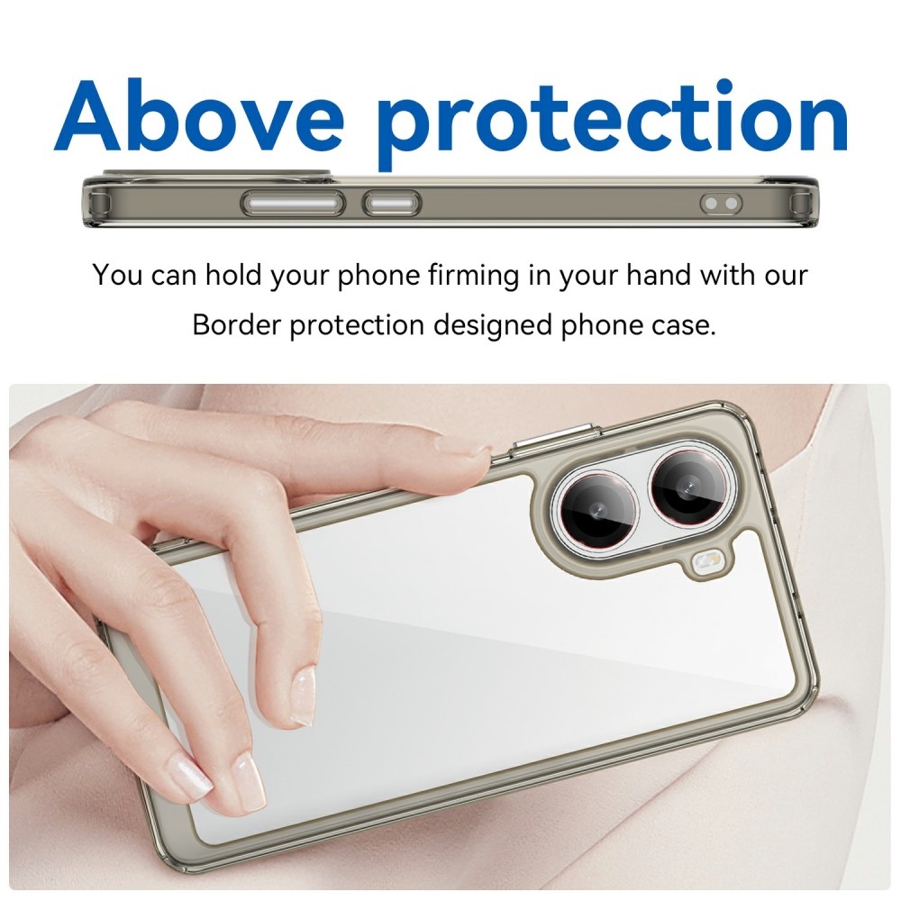 Gél tok fix hátlappal a Xiaomi Poco X7 Pro 5G készülékhez - szürke