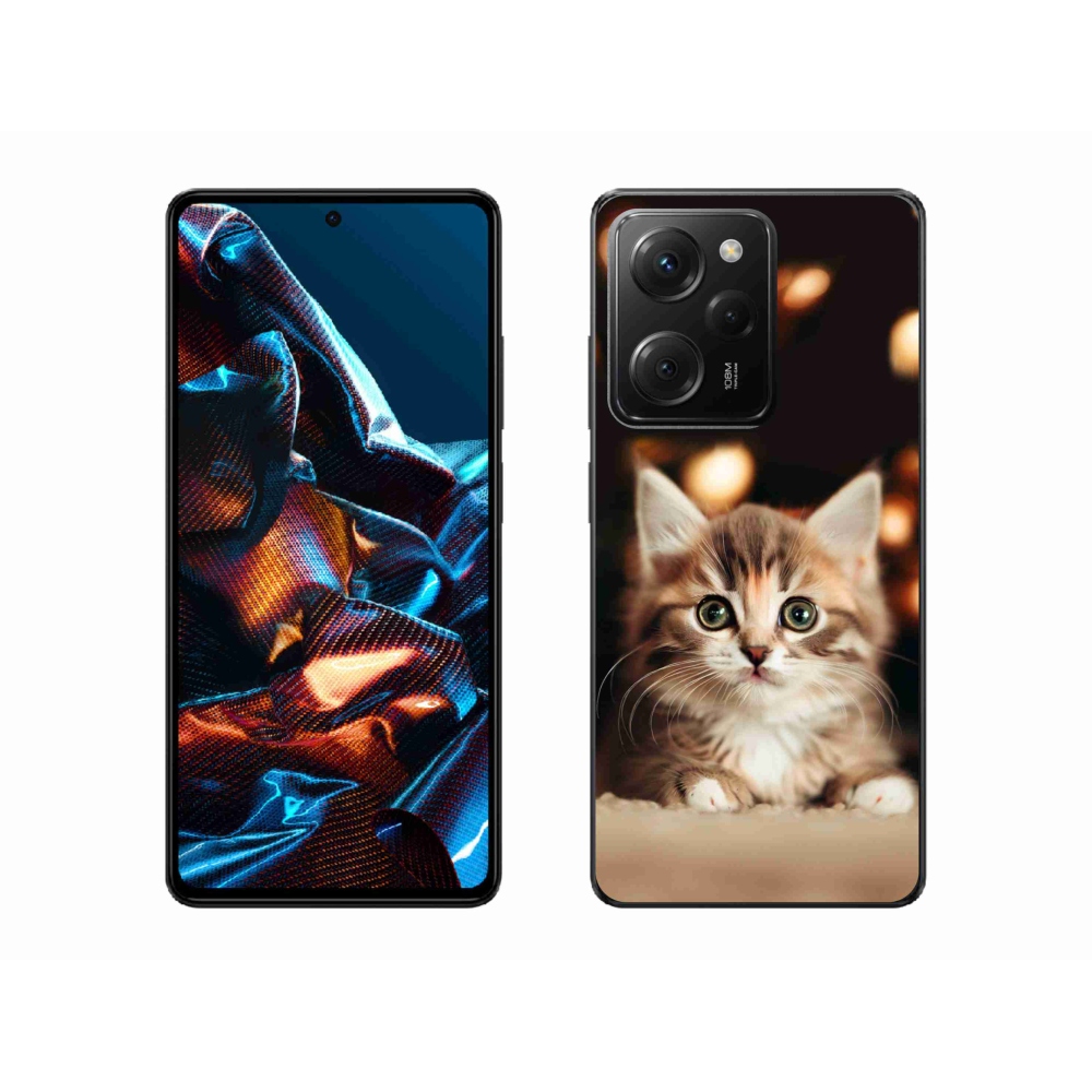 Gél borítás mmCase a Xiaomi Poco X5 Pro 5G számára - aranyos cica 2