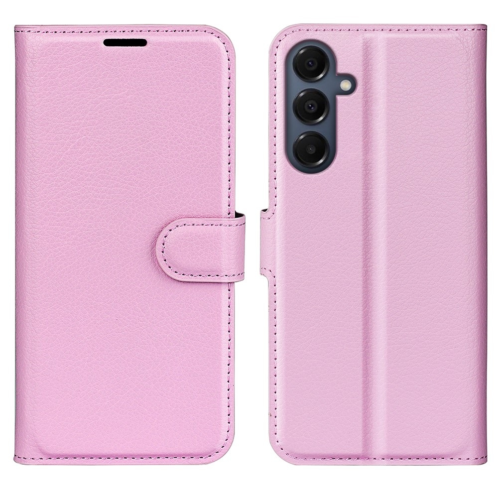 Litchi könyv tok Samsung Galaxy A17 5G - rózsaszínű